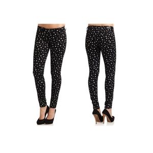 Saks Star Print Skinny Jeans